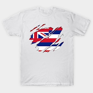 Tear Away Hawaii Flag T-Shirt